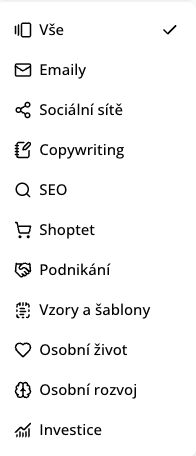 Kategorie automatizací