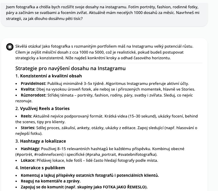 Marketingová strategie v aplikaci Octodeep.