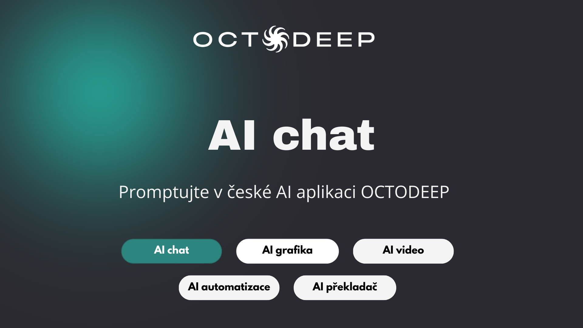 AI chat v aplikaci OCTODEEP.