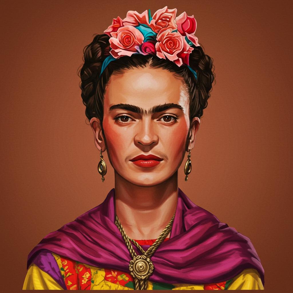 Frida Kahlo vygenerovaná v Imagen 3