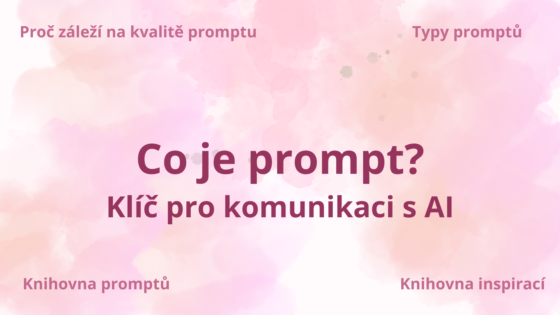 Prompt: Klíč pro komunikaci s AI