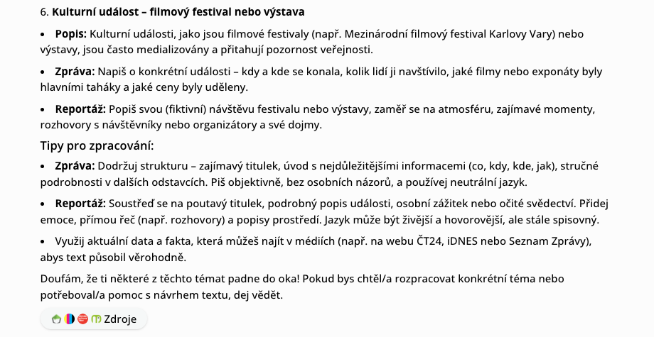 Jak dokáže AI pomoci při psaní slohové práce: Využití AI při generování nápadů